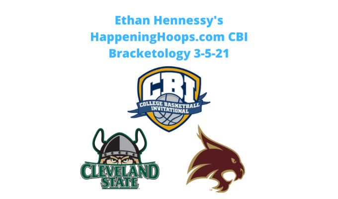 Happening Hoops CBI&nbsp;Bracketology