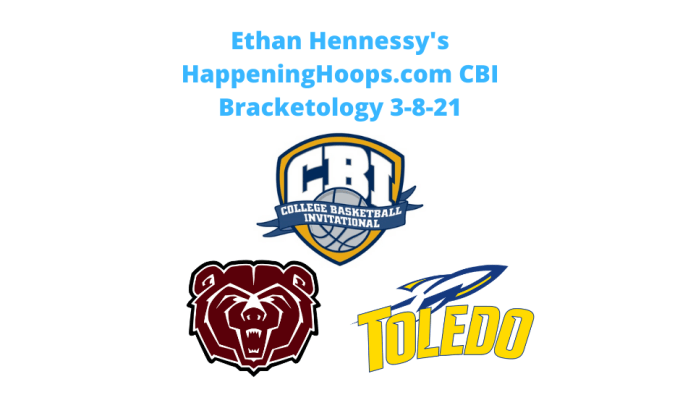 Happening Hoops CBI&nbsp;bracketology