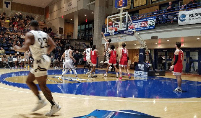 Mount Saint Mary’s Advances Past Saint Francis Brooklyn in NEC Quarterfinals on Record-Setting Night for Multiple&nbsp;Mountaineers