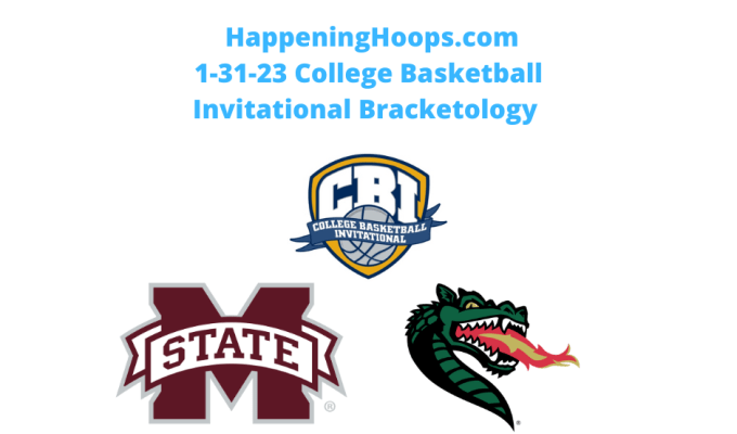 2022-23 CBI Bracketology #4&nbsp;1-31-23